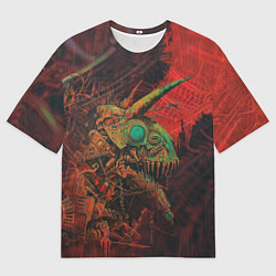 Футболка оверсайз мужская Кибернетический мутант, цвет: 3D-принт