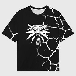 Футболка оверсайз мужская The witcher текстура, цвет: 3D-принт