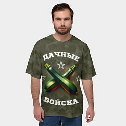 Футболка оверсайз мужская Дачные войска - отряд кабачка, цвет: 3D-принт — фото 2