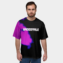 Футболка оверсайз мужская Undertale neon splash, цвет: 3D-принт — фото 2