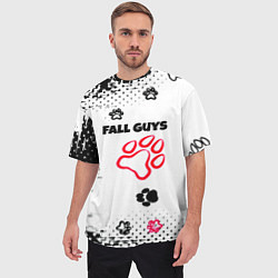 Футболка оверсайз мужская Fall Guys kids game pattern, цвет: 3D-принт — фото 2