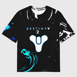 Футболка оверсайз мужская Destiny space color game, цвет: 3D-принт