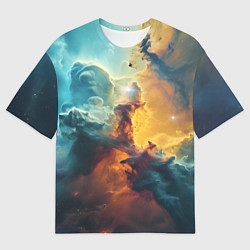 Футболка оверсайз мужская Космос туманность, цвет: 3D-принт