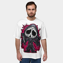 Футболка оверсайз мужская Scream мульт, цвет: 3D-принт — фото 2