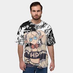 Футболка оверсайз мужская Фрирен граффити, цвет: 3D-принт — фото 2