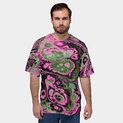 Футболка оверсайз мужская Абстрактный узор, цвет: 3D-принт — фото 2