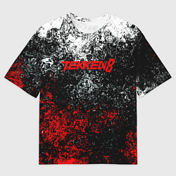 Футболка оверсайз мужская Tekken 8 брызги красок, цвет: 3D-принт