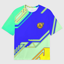 Футболка оверсайз мужская Half life sport game, цвет: 3D-принт