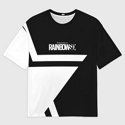 Футболка оверсайз мужская Rainbow six star game, цвет: 3D-принт