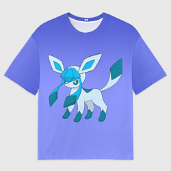 Футболка оверсайз мужская Glaceon Pokemon, цвет: 3D-принт