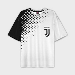 Футболка оверсайз мужская Juventus sport black geometry, цвет: 3D-принт