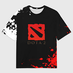 Футболка оверсайз мужская Dota 2 краски текстура, цвет: 3D-принт