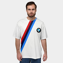 Футболка оверсайз мужская BMW brend geometry sport, цвет: 3D-принт — фото 2