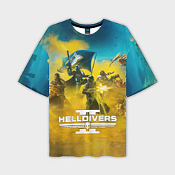 Футболка оверсайз мужская Helldivers 2: Confrontation, цвет: 3D-принт
