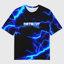 Футболка оверсайз мужская Detroit become human storm, цвет: 3D-принт