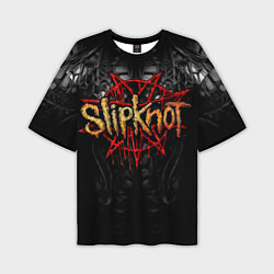 Футболка оверсайз мужская Slipknot band, цвет: 3D-принт
