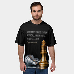 Футболка оверсайз мужская Интеллект определяется результатом, цвет: 3D-принт — фото 2