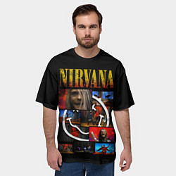 Футболка оверсайз мужская Нирвана навсегда, цвет: 3D-принт — фото 2