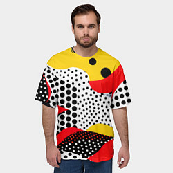 Футболка оверсайз мужская Вихревая иллюзия, цвет: 3D-принт — фото 2