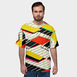 Футболка оверсайз мужская Пианинка, цвет: 3D-принт — фото 2