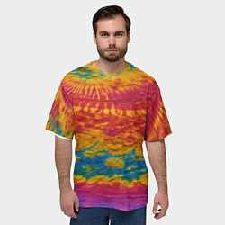 Футболка оверсайз мужская Тай-даечка, цвет: 3D-принт — фото 2