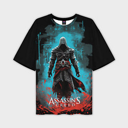 Футболка оверсайз мужская Assassins creed подводный город, цвет: 3D-принт