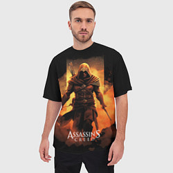 Футболка оверсайз мужская Assassins creed пустыня на фоне, цвет: 3D-принт — фото 2