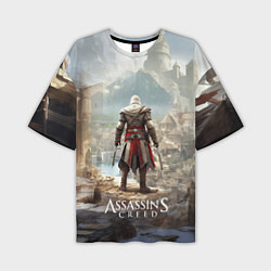 Футболка оверсайз мужская Assassins creed старинный город, цвет: 3D-принт