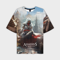 Футболка оверсайз мужская Assassins creed poster game, цвет: 3D-принт