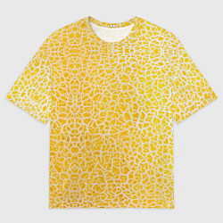 Мужская футболка оверсайз Дыня текстура