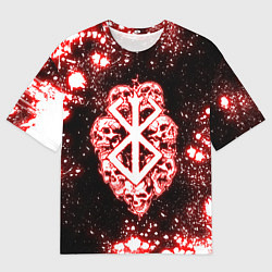 Футболка оверсайз мужская Неоновое клеймо жертвы из Берсерка, цвет: 3D-принт