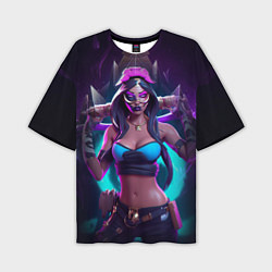 Футболка оверсайз мужская League of Legends Kaisa Kda style, цвет: 3D-принт