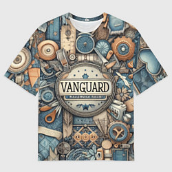 Футболка оверсайз мужская Vanguard composition - ai art, цвет: 3D-принт