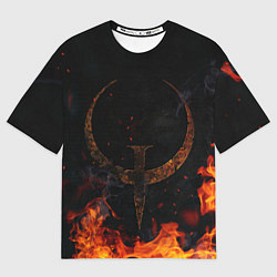 Футболка оверсайз мужская Quake one, цвет: 3D-принт
