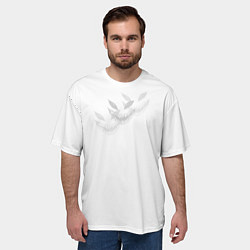 Футболка оверсайз мужская Zxc face, цвет: 3D-принт — фото 2