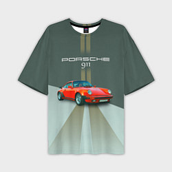 Футболка оверсайз мужская Porsche спортивный немецкий автомобиль, цвет: 3D-принт
