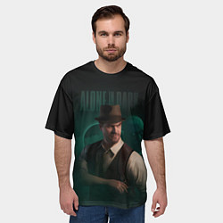 Футболка оверсайз мужская Alone in the dark - Edward Carnby, цвет: 3D-принт — фото 2