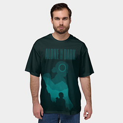 Футболка оверсайз мужская Alone in the dark - Emily, цвет: 3D-принт — фото 2