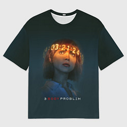 Футболка оверсайз мужская Задача трёх тел - Салазар, цвет: 3D-принт