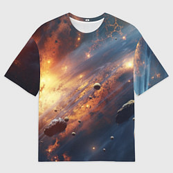 Футболка оверсайз мужская Вселенная и планеты, цвет: 3D-принт