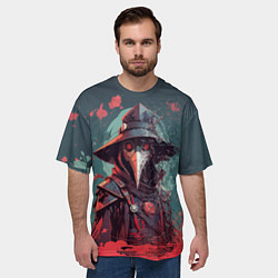 Футболка оверсайз мужская Чумной технодоктор, цвет: 3D-принт — фото 2