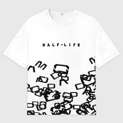 Футболка оверсайз мужская Half life symbol steel gordon, цвет: 3D-принт