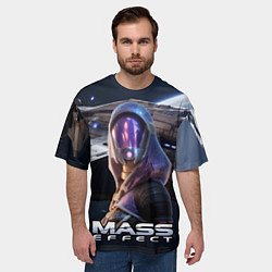 Футболка оверсайз мужская Mass Effect ТалиЗора, цвет: 3D-принт — фото 2