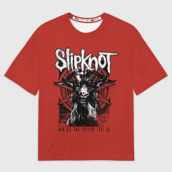 Футболка оверсайз мужская Slipknot rock band, цвет: 3D-принт