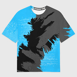 Мужская футболка оверсайз Extreme blue