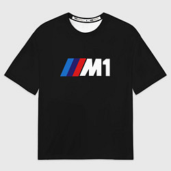 Футболка оверсайз мужская BMW m1 logo, цвет: 3D-принт