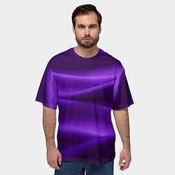 Футболка оверсайз мужская Фиолетовый шелк, цвет: 3D-принт — фото 2