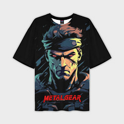 Футболка оверсайз мужская Веном Снейк Metal gear game, цвет: 3D-принт