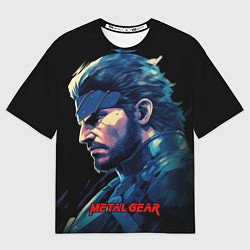 Футболка оверсайз мужская Веном Снейк Metal gear game, цвет: 3D-принт