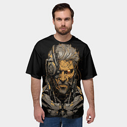 Футболка оверсайз мужская Venom Snake Metal gear game, цвет: 3D-принт — фото 2